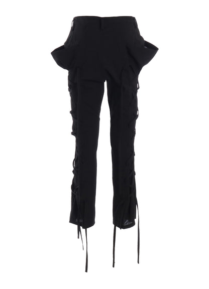 C/LI MUSLIN LACE UP PANTS