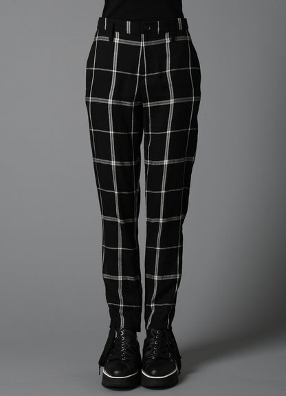 KHADI SLIT SLIM PANTS