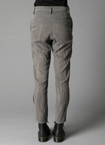 GARMENT-DYED LAWN SLIT SLIM PANTS