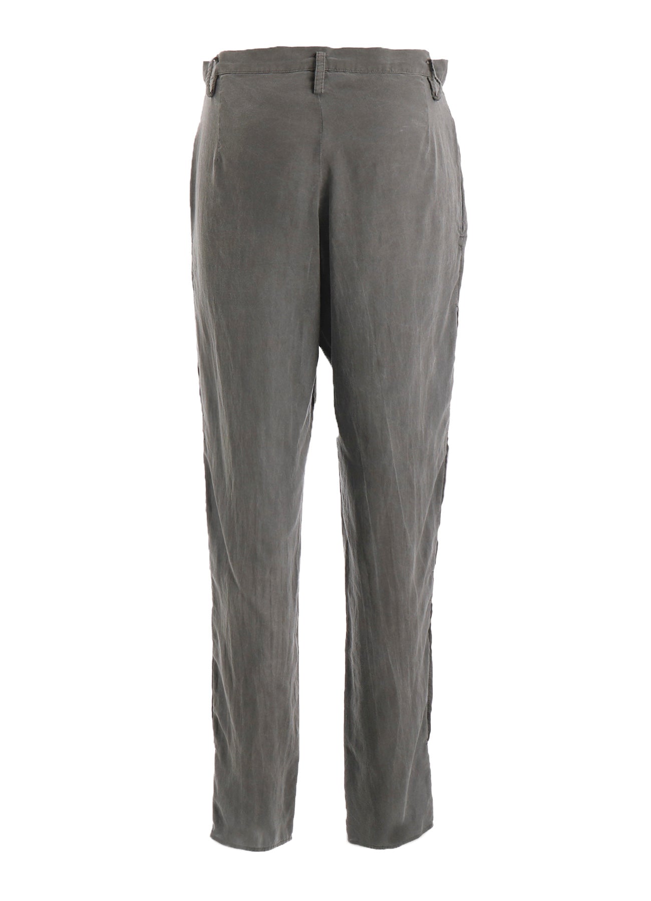 GARMENT-DYED LAWN SLIT SLIM PANTS