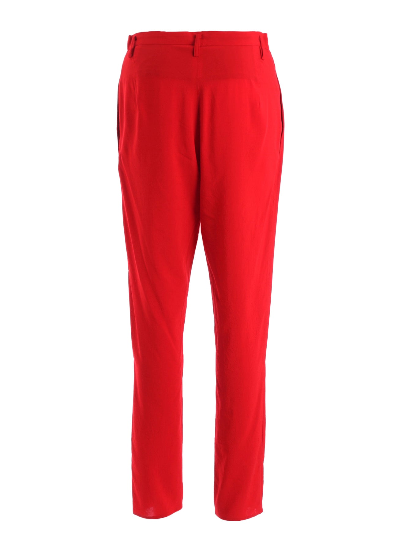 RY/ WRINKLED LAWN SLIT SLIM PANTS