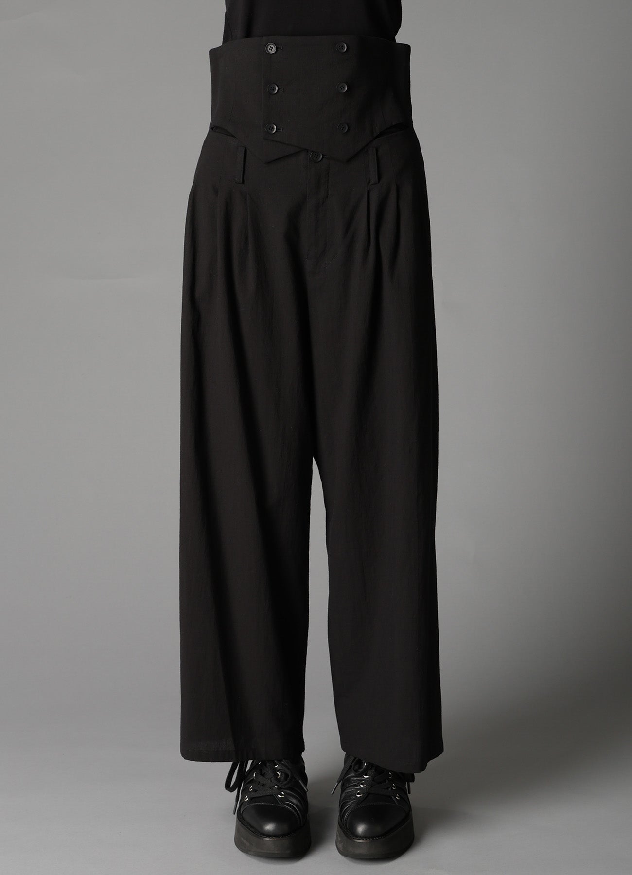 C/LI MUSLIN HIGH WAIST PANTS