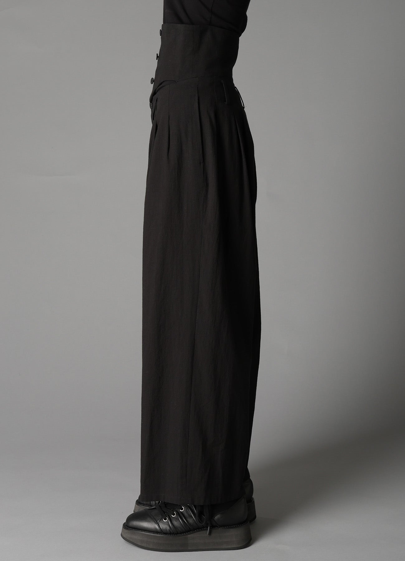 C/LI MUSLIN HIGH WAIST PANTS