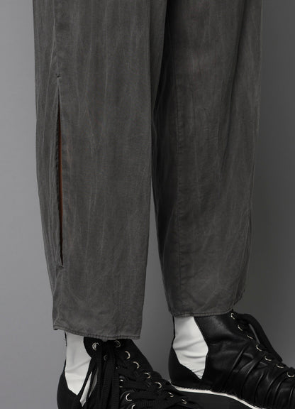 GARMENT-DYED LAWN SLIT PANTS