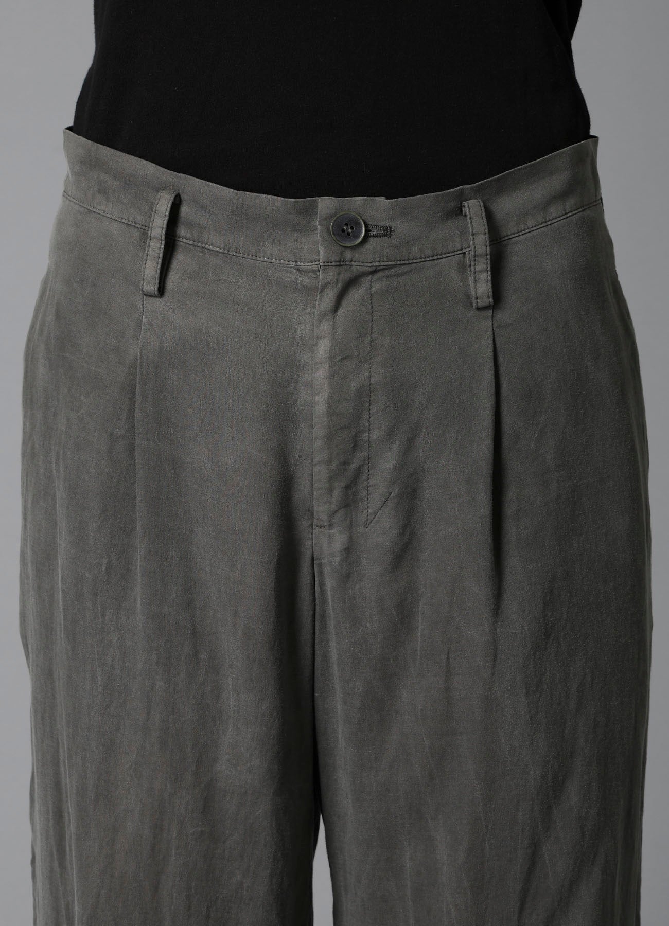 GARMENT-DYED LAWN SLIT PANTS