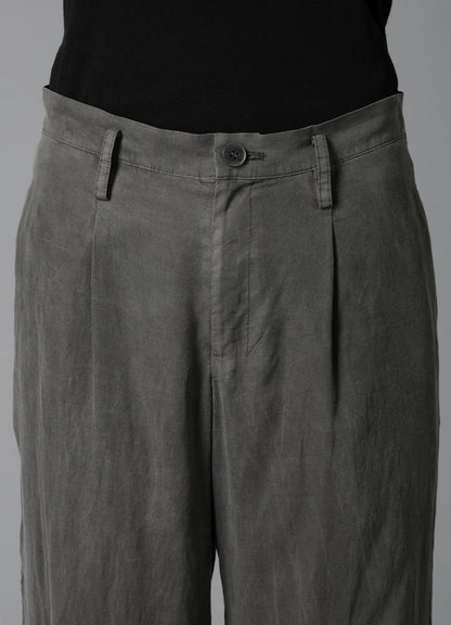 GARMENT-DYED LAWN SLIT PANTS
