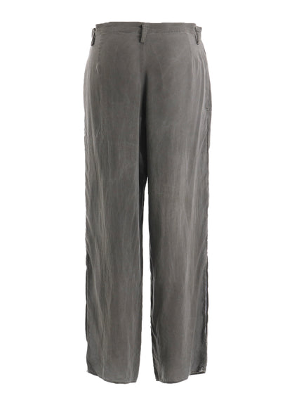 GARMENT-DYED LAWN SLIT PANTS