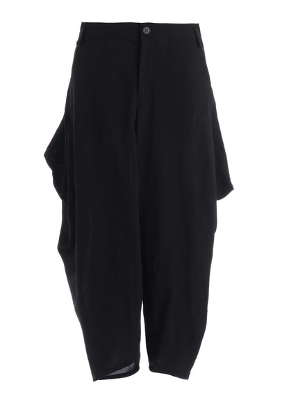 CELLULOSE/ LINEN LAWN BIG TUCK PANTS A