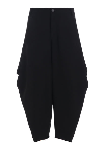 DOUBLE SATIN BIG TUCK PANTS