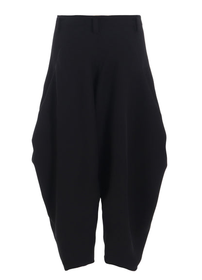 DOUBLE SATIN BIG TUCK PANTS