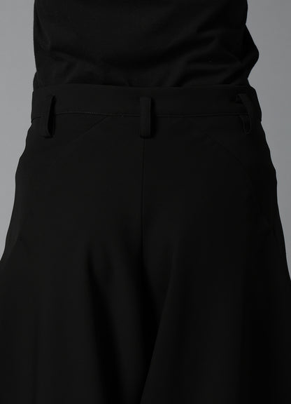 DOUBLE SATIN BIG TUCK PANTS