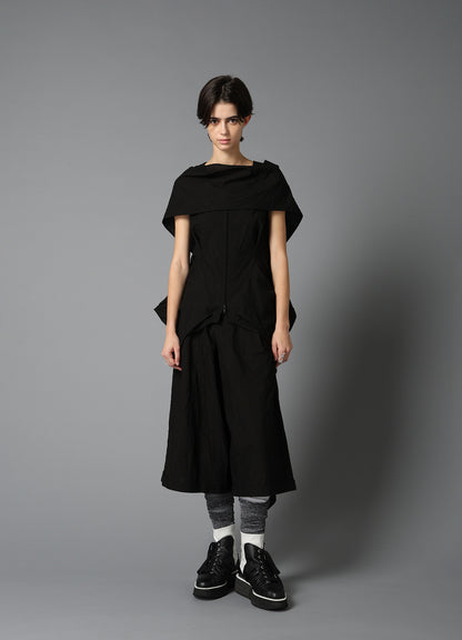 WRINKLED TYPEWRITER CROPPED MACKIN PANTS