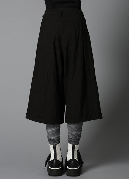 WRINKLED TYPEWRITER CROPPED MACKIN PANTS