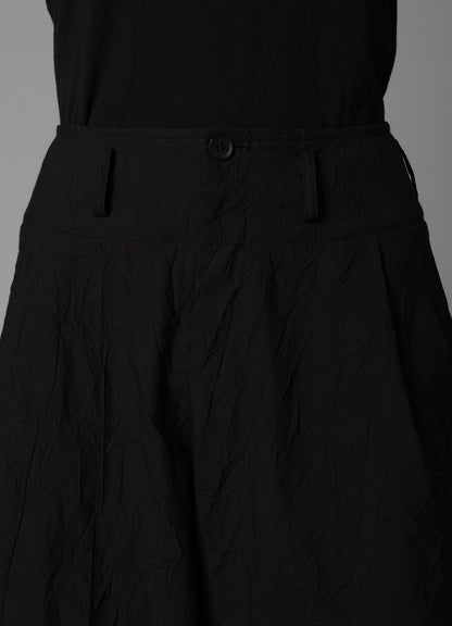 WRINKLED TYPEWRITER CROPPED MACKIN PANTS