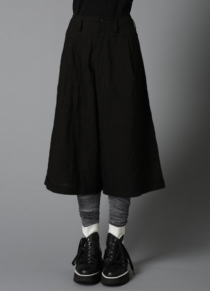 WRINKLED TYPEWRITER CROPPED MACKIN PANTS