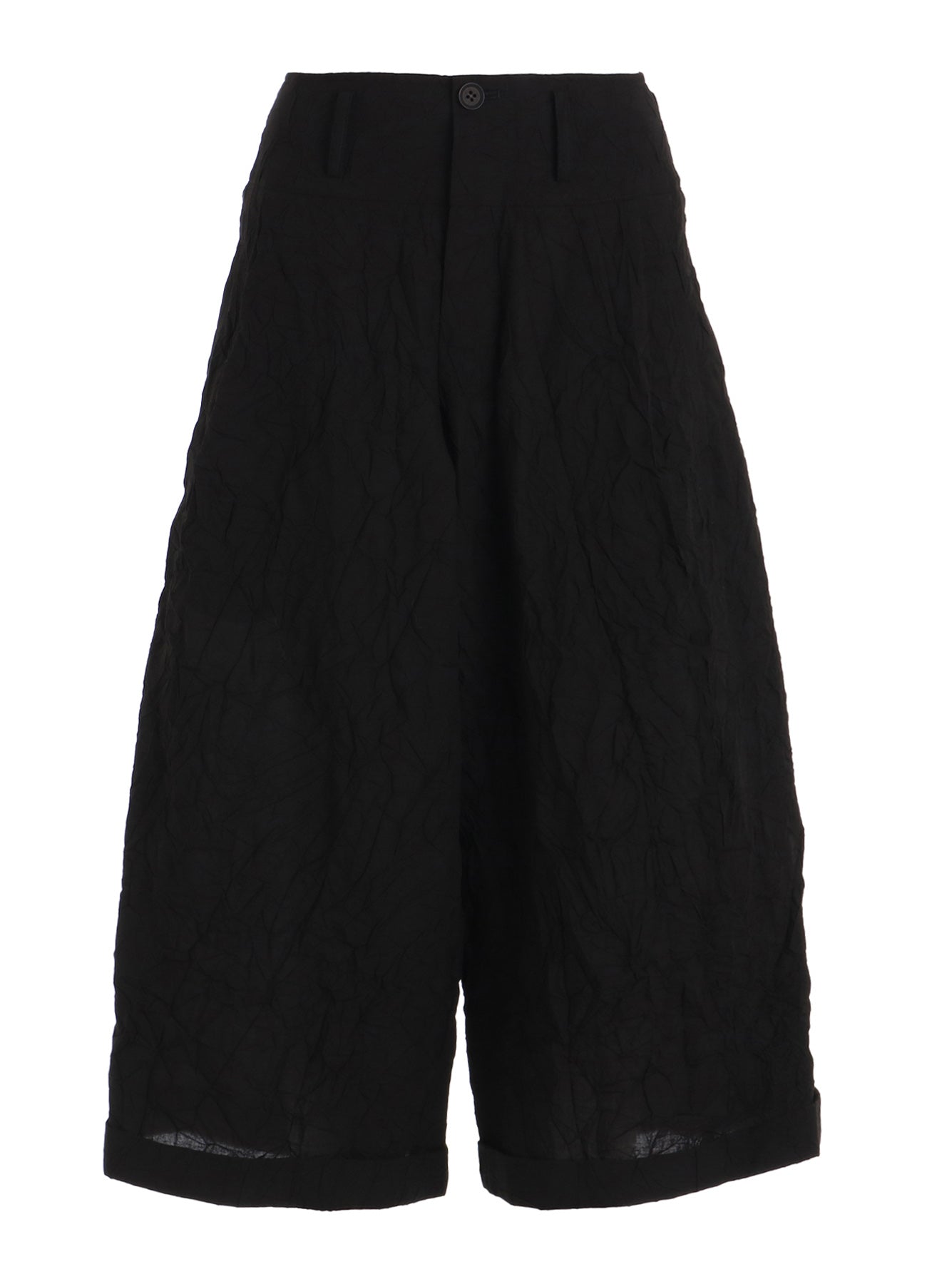 WRINKLED TYPEWRITER CROPPED MACKIN PANTS