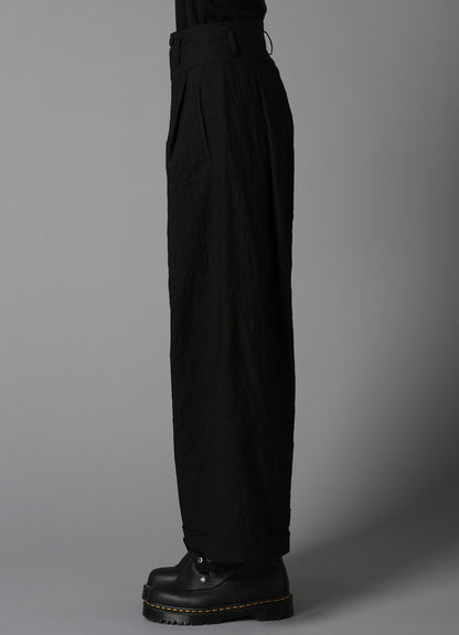 WRINKLED TYPEWRITER MACKIN WIDE PANTS
