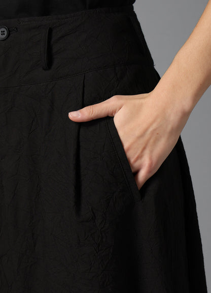 WRINKLED TYPEWRITER MACKIN WIDE PANTS