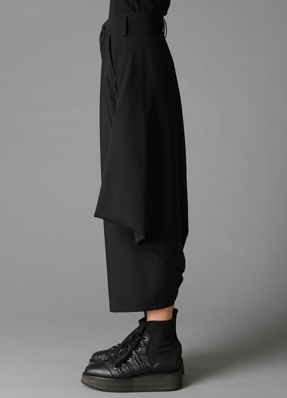 W/GABARDINE BIG TUCK PANTS B