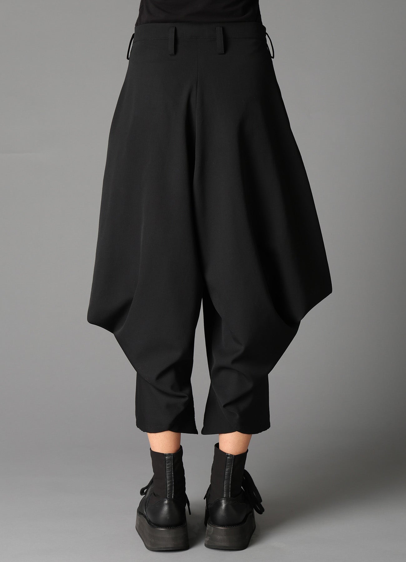 W/GABARDINE BIG TUCK PANTS B