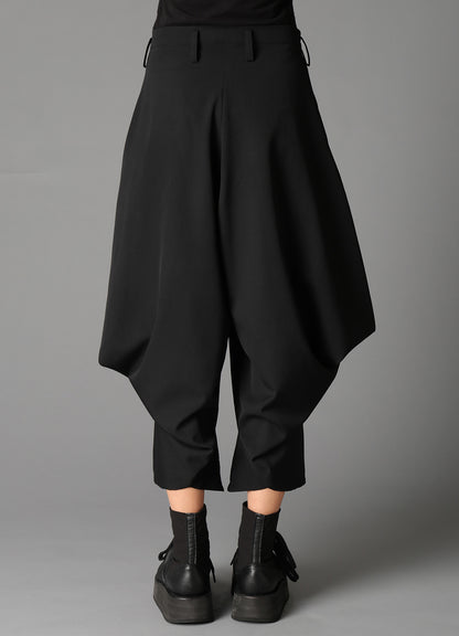 W/GABARDINE BIG TUCK PANTS B