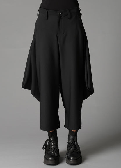 W/GABARDINE BIG TUCK PANTS B