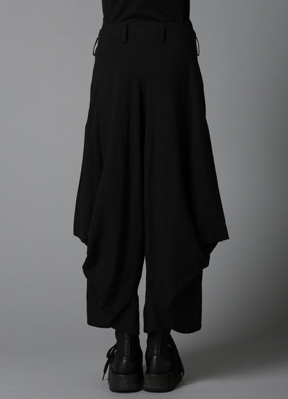 CELLULOSE/ LINEN LAWN BIG TUCK PANTS B