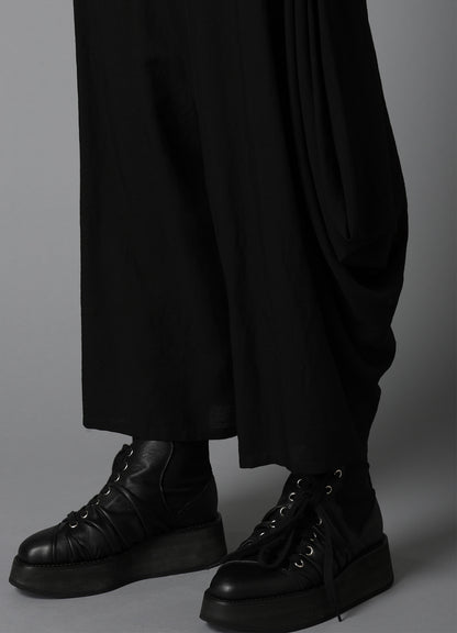 CELLULOSE/ LINEN LAWN BIG TUCK PANTS B