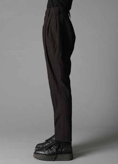 WRINKLED TYPEWRITER WAIST TUCK PANTS