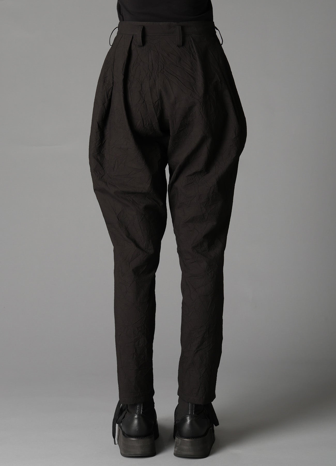 WRINKLED TYPEWRITER WAIST TUCK PANTS – THE SHOP YOHJI YAMAMOTO
