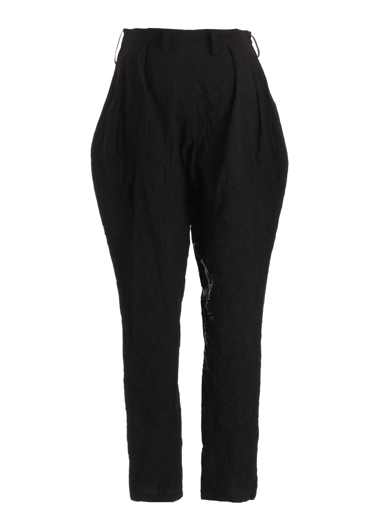 WRINKLED TYPEWRITER WAIST TUCK PANTS