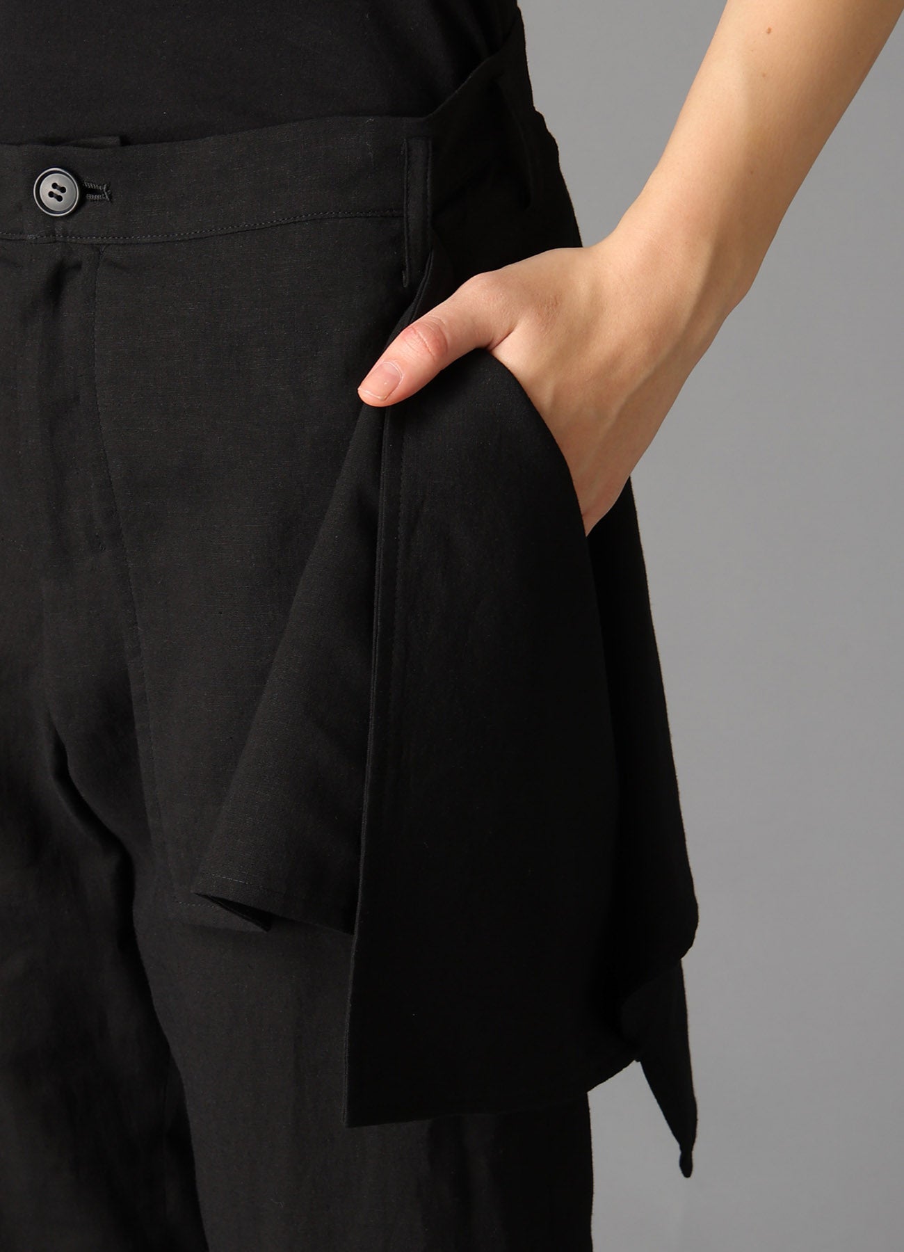 CELLULOSE/ LINEN LAWN SQUARE PANEL PANTS