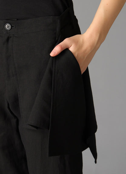 CELLULOSE/ LINEN LAWN SQUARE PANEL PANTS