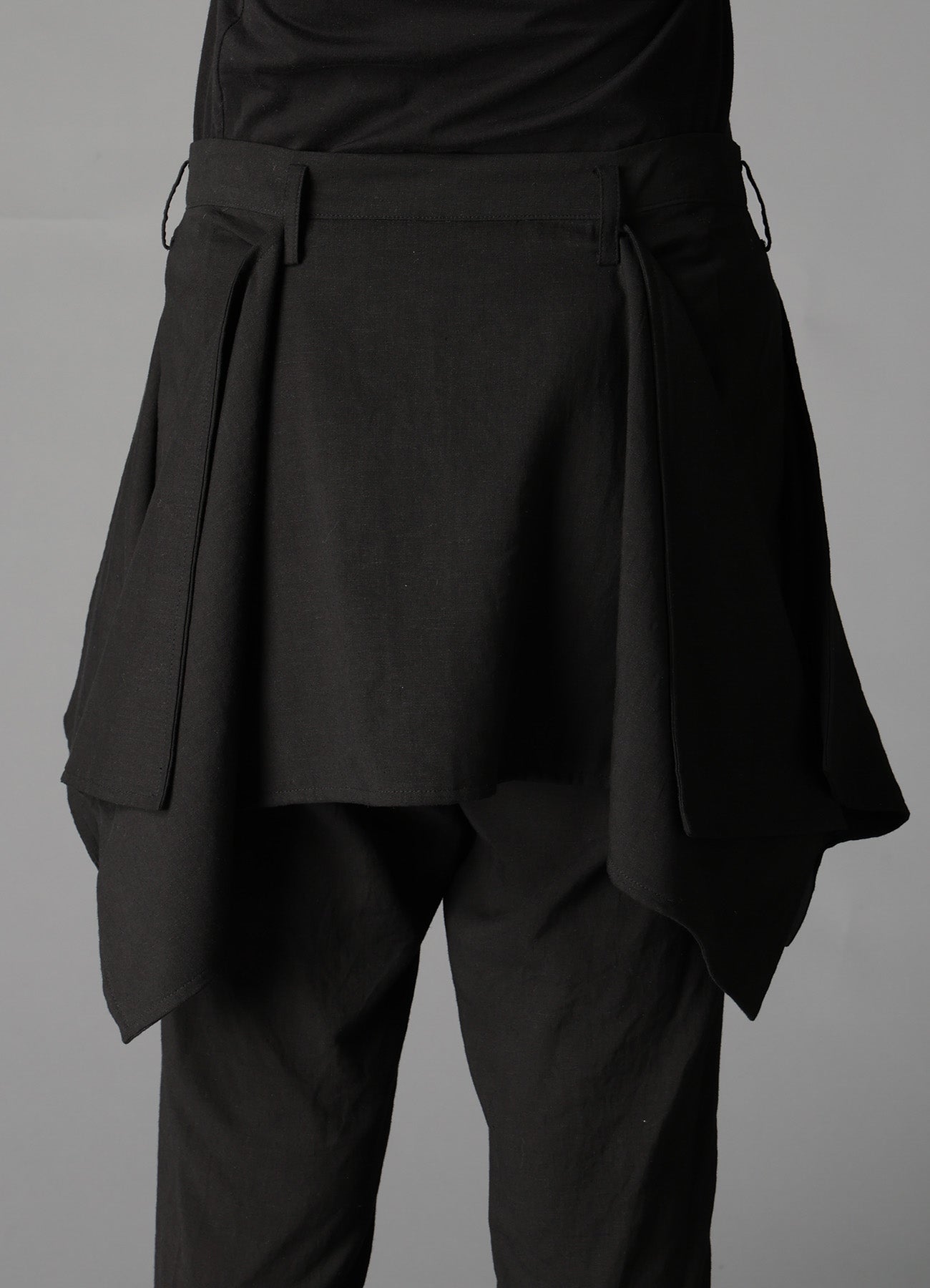CELLULOSE/ LINEN LAWN SQUARE PANEL PANTS – THE SHOP YOHJI YAMAMOTO