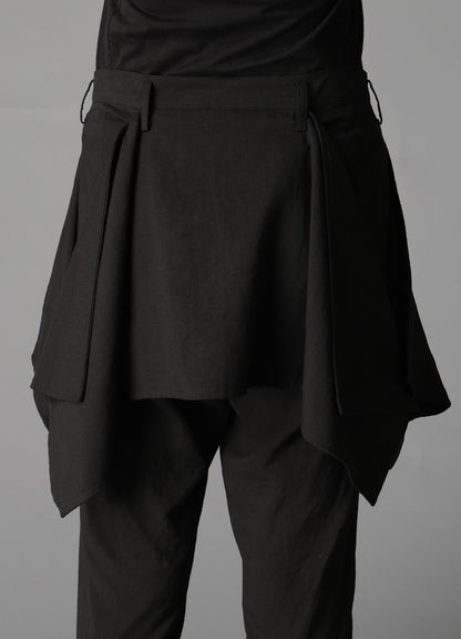 CELLULOSE/ LINEN LAWN SQUARE PANEL PANTS