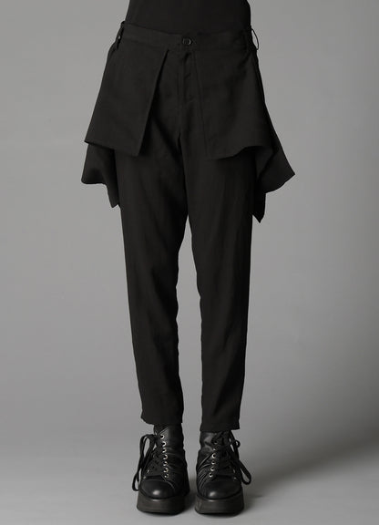 CELLULOSE/ LINEN LAWN SQUARE PANEL PANTS