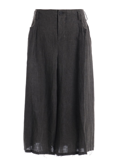 INK DYED LAWN TUCK WIDE PANTS