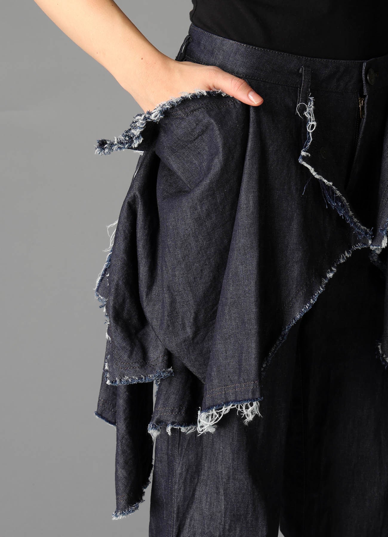 8oz DENIM DESIGNED PANEL PANTS