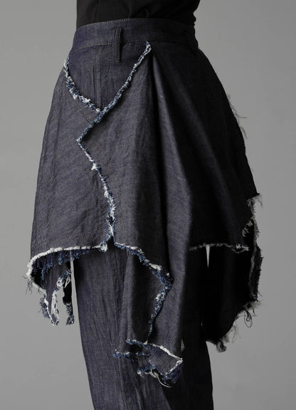 8oz DENIM DESIGNED PANEL PANTS