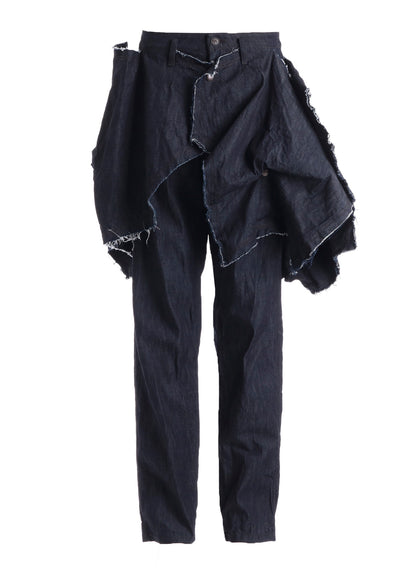 8oz DENIM DESIGNED PANEL PANTS