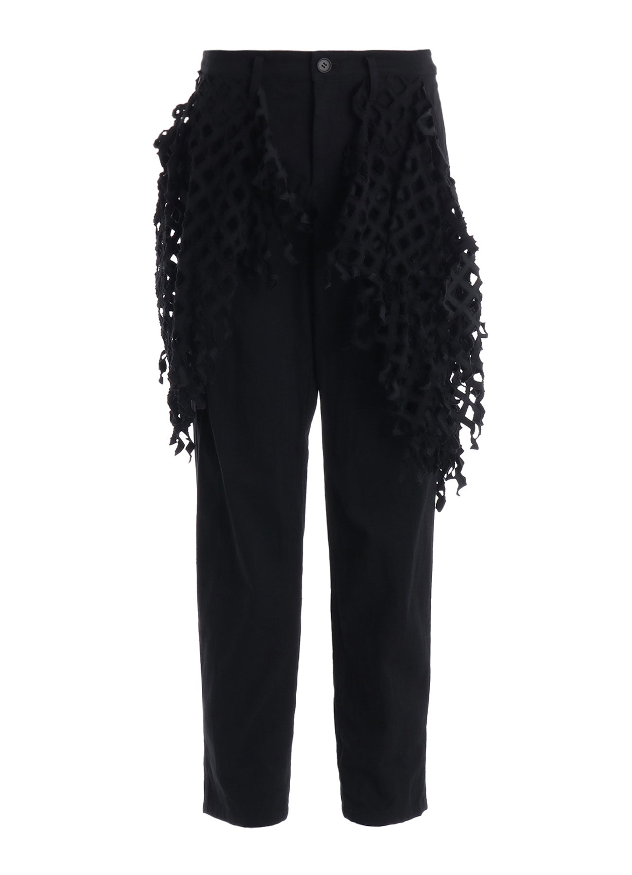 BLACK DENIM DESIGNED PANEL PANTS – THE SHOP YOHJI YAMAMOTO