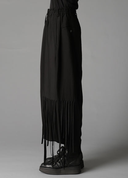 HIGH TWISTED GABARDINE FRINGE PATNS