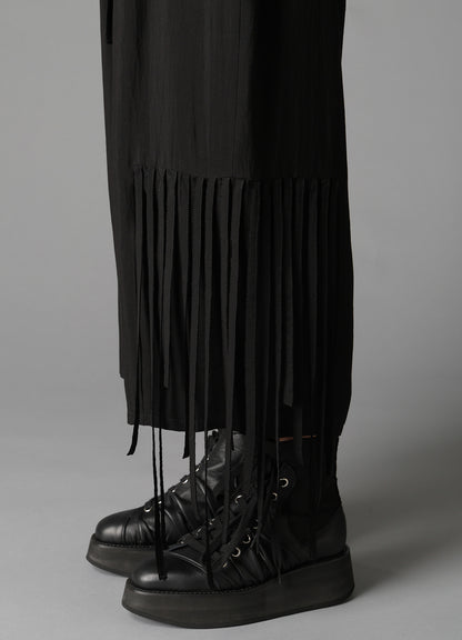 HIGH TWISTED GABARDINE FRINGE PATNS