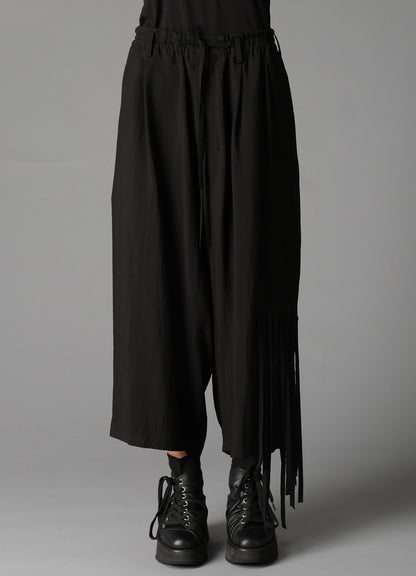 HIGH TWISTED GABARDINE FRINGE PATNS