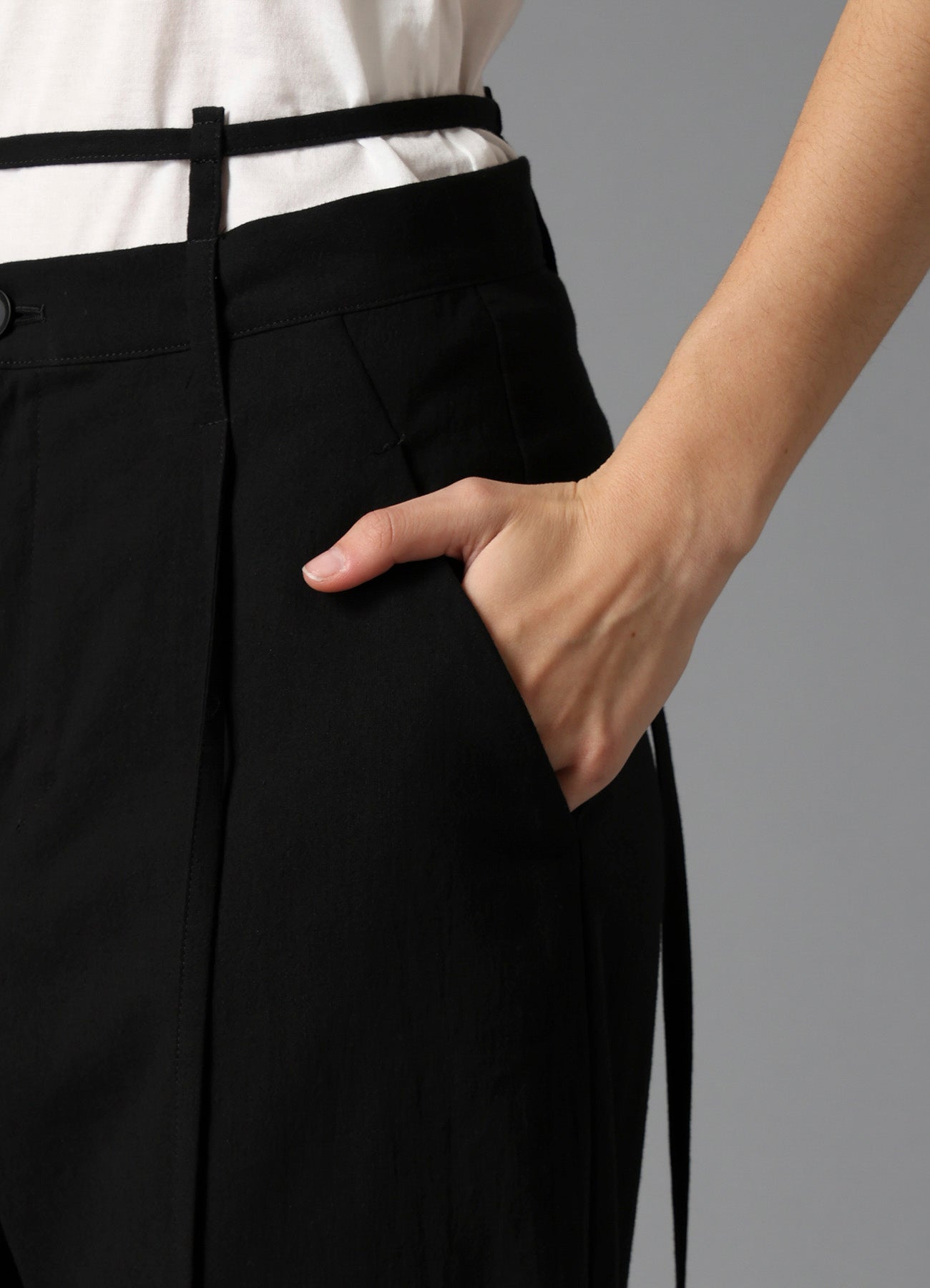C/LI MUSLIN HANGING STRAP PANTS