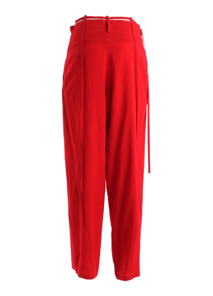 RY/ WRINKLED LAWN HANGING STRAP PANTS