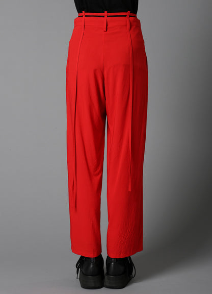 RY/ WRINKLED LAWN HANGING STRAP PANTS
