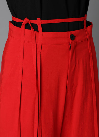 RY/ WRINKLED LAWN HANGING STRAP PANTS