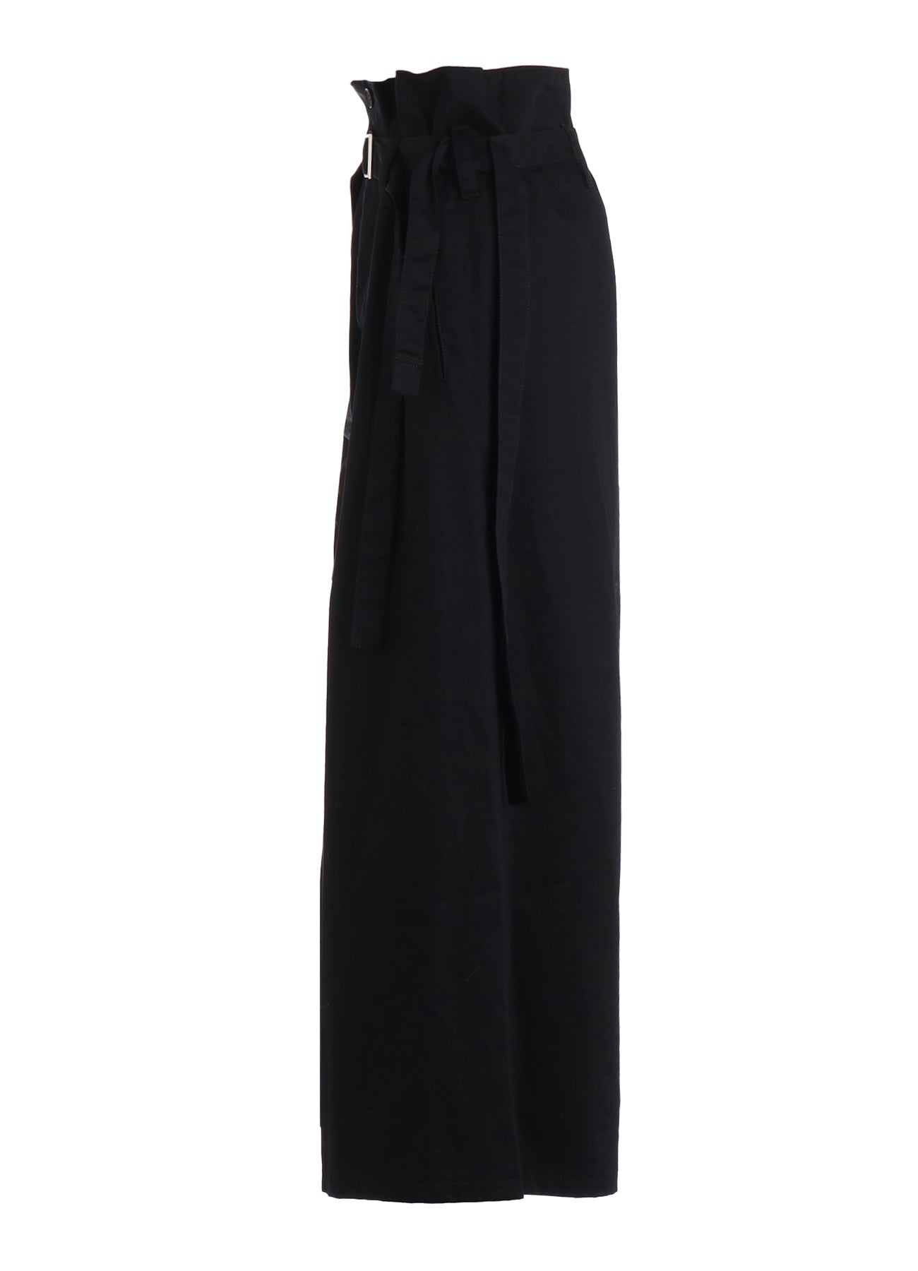 C TWILL BELTED WIDE PANTS