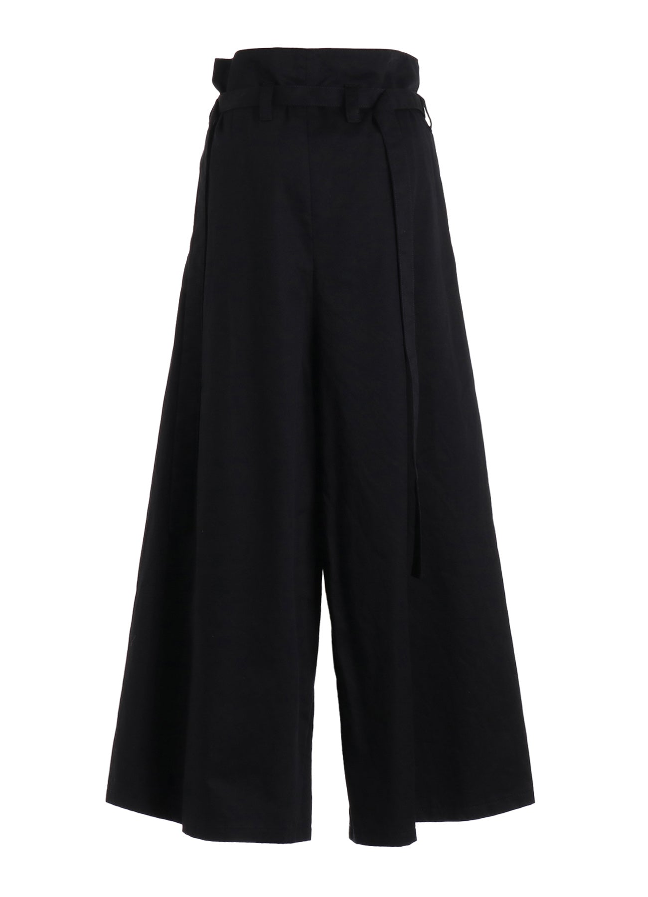 C TWILL BELTED WIDE PANTS